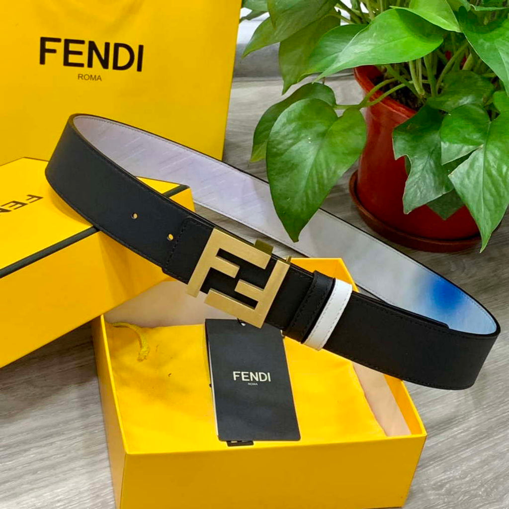 Fendi 7C0424 Belts Designer Calfskin wide 4.0CM F090130