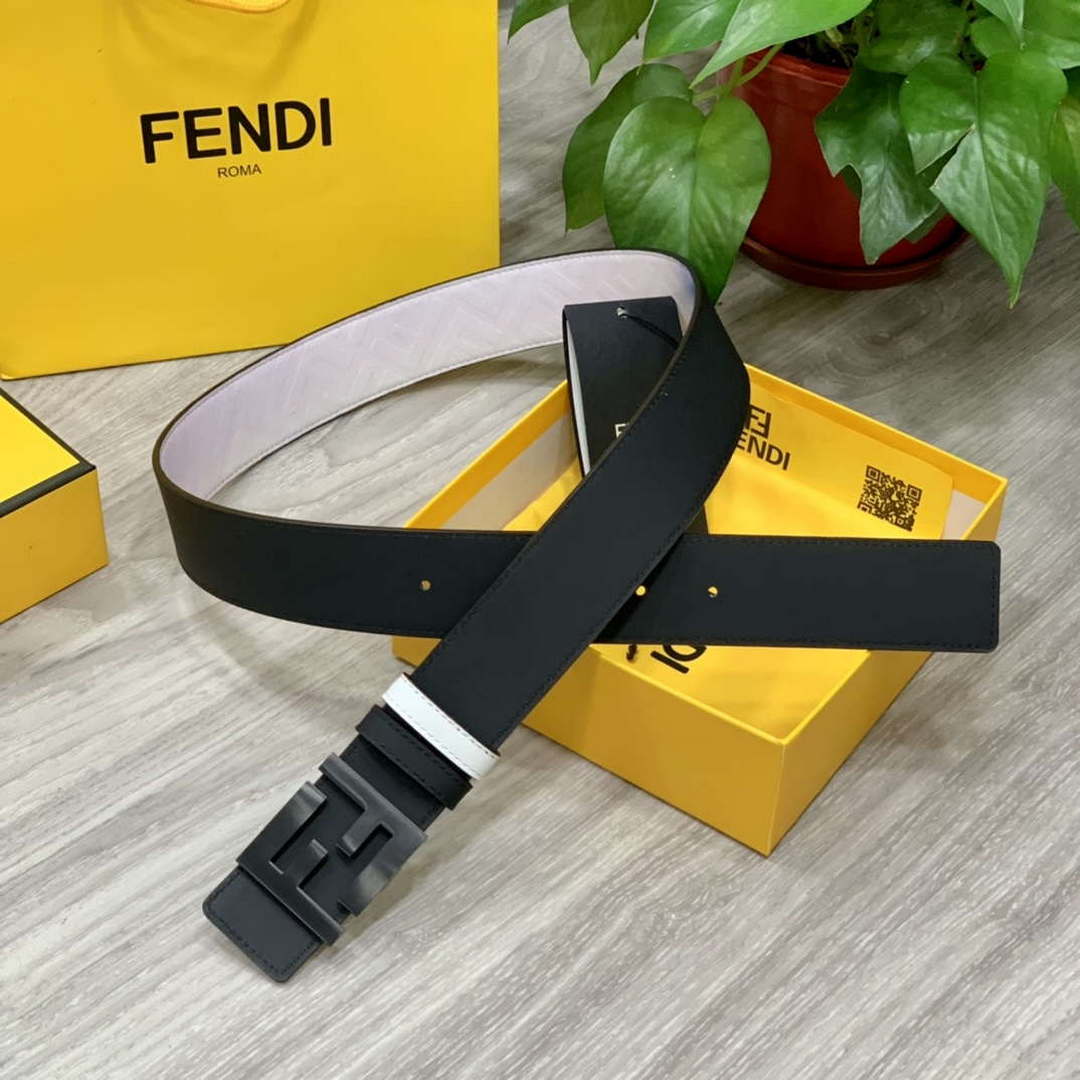 Fendi 7C0424 Belts Designer Calfskin wide 4.0CM F090130