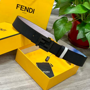 Fendi 7C0424 Belts Designer Calfskin wide 4.0CM F090130 - 1.Gold / 80--(95CM£© - View 9