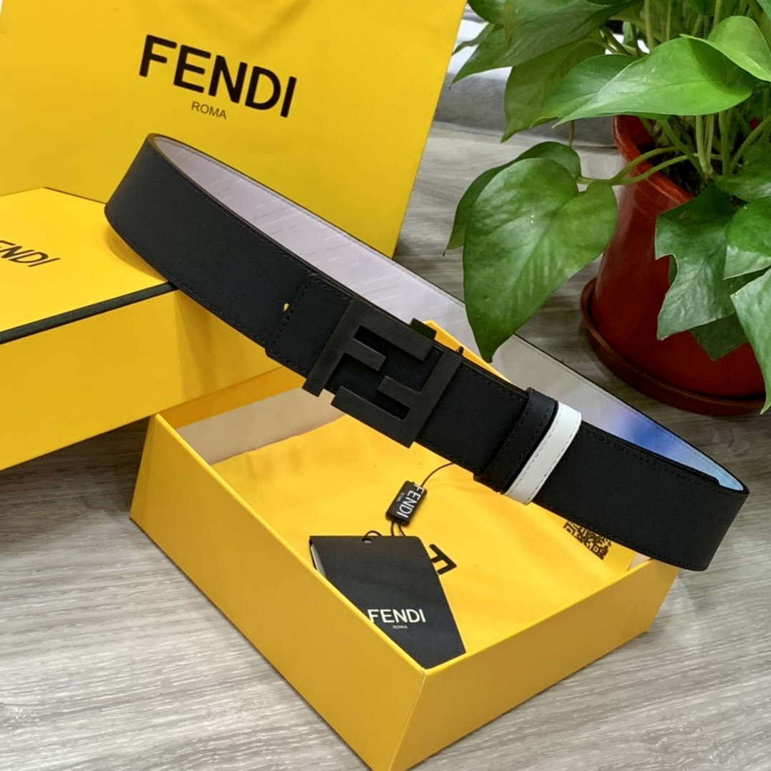 Fendi 7C0424 Belts Designer Calfskin wide 4.0CM F090130