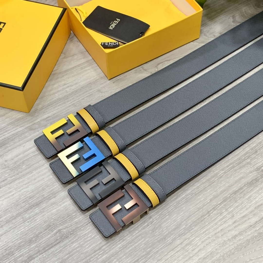 Fendi 7C0424 Belts Designer Calfskin wide 4.0CM F090131