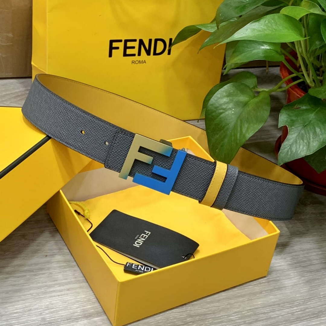 Fendi 7C0424 Belts Designer Calfskin wide 4.0CM F090131