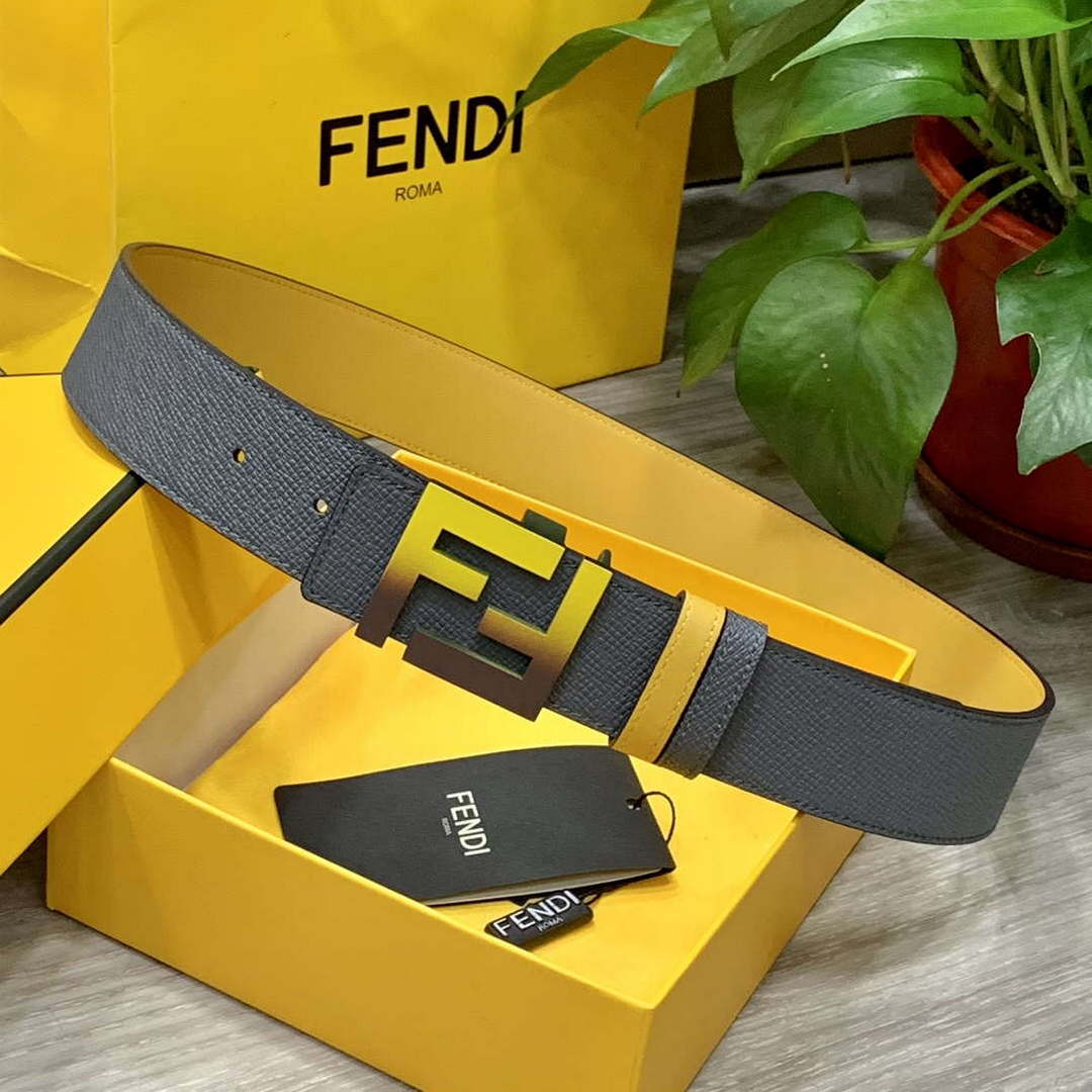 Fendi 7C0424 Belts Designer Calfskin wide 4.0CM F090131