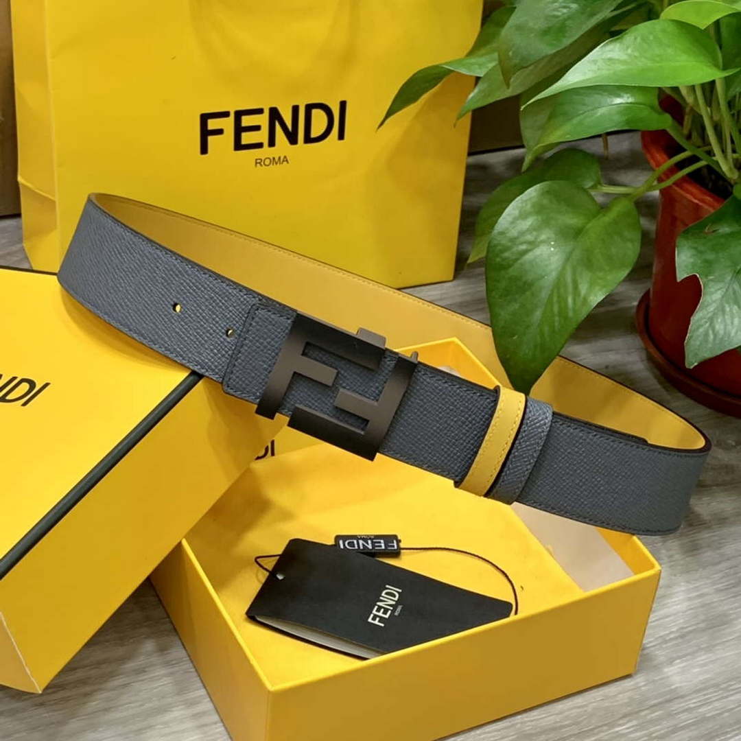 Fendi 7C0424 Belts Designer Calfskin wide 4.0CM F090131