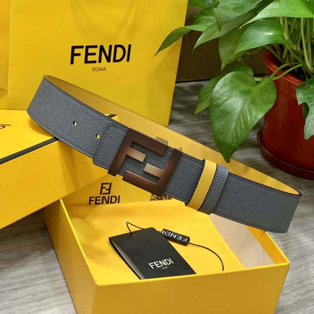 Fendi 7C0424 Belts Designer Calfskin wide 4.0CM F090131