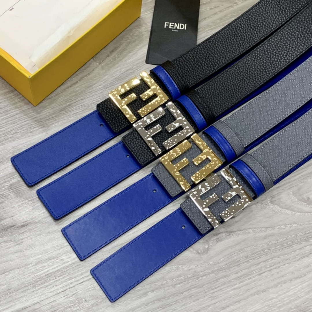 Fendi 7C0424 Belts Designer Calfskin wide 4.0CM F090132