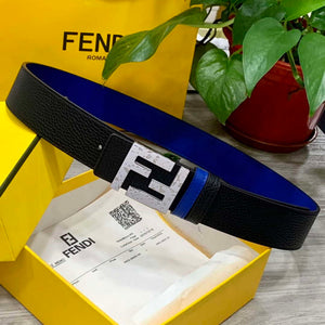 Fendi 7C0424 Belts Designer Calfskin wide 4.0CM F090132 - 1.Gold Black / 80--(95CM£© - View 2