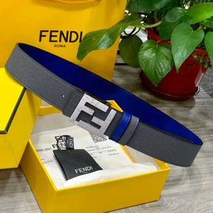 Fendi 7C0424 Belts Designer Calfskin wide 4.0CM F090132 - 1.Gold Black / 80--(95CM£© - View 9