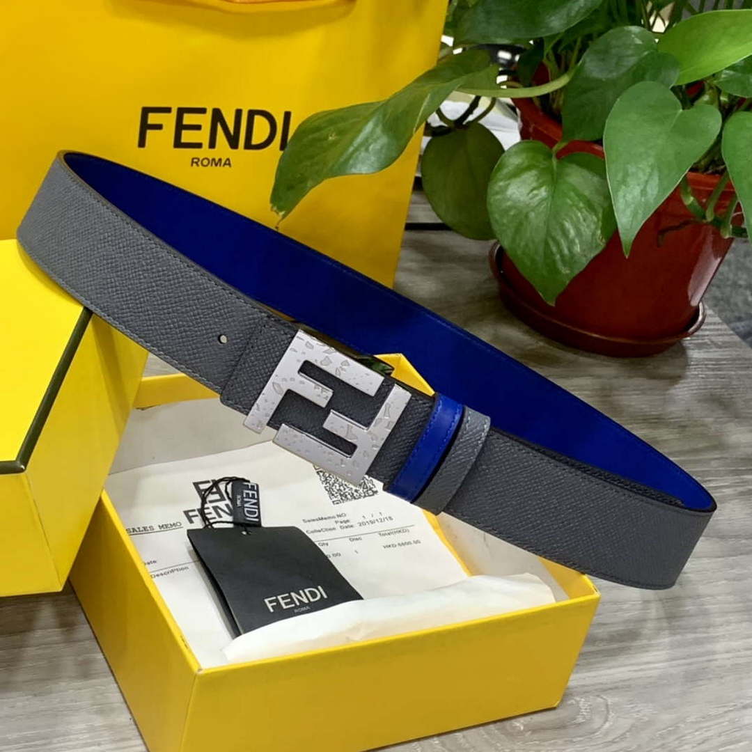 Fendi 7C0424 Belts Designer Calfskin wide 4.0CM F090132