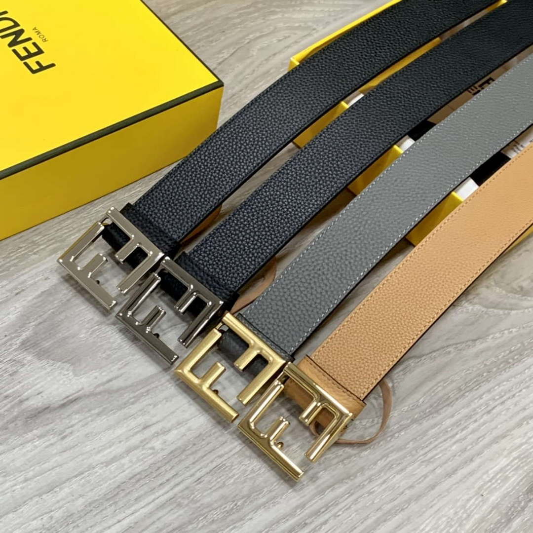 Fendi 7C0424 Belts Designer Calfskin wide 4.0CM F090133