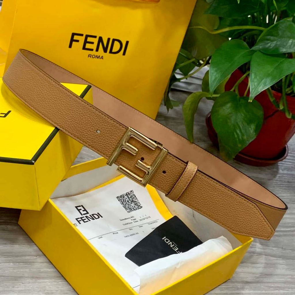 Fendi 7C0424 Belts Designer Calfskin wide 4.0CM F090133