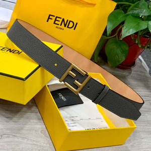 Fendi 7C0424 Belts Designer Calfskin wide 4.0CM F090133 - 1.Gold &Brown / 80--(95CM£© - View 9