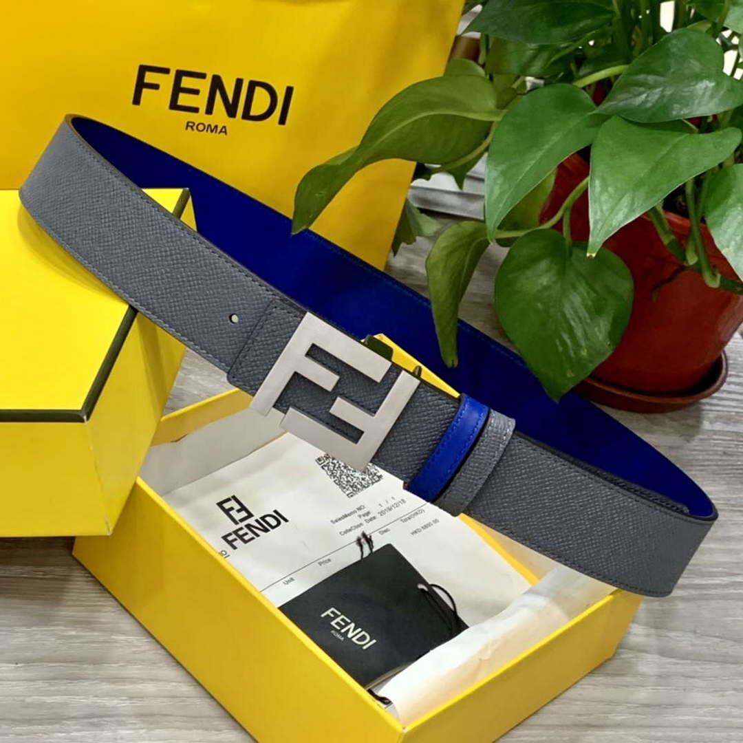Fendi 7C0424 Belts Designer Calfskin wide 4.0CM F090134