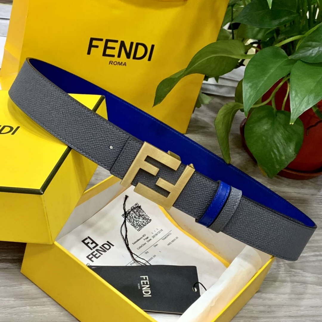 Fendi 7C0424 Belts Designer Calfskin wide 4.0CM F090134