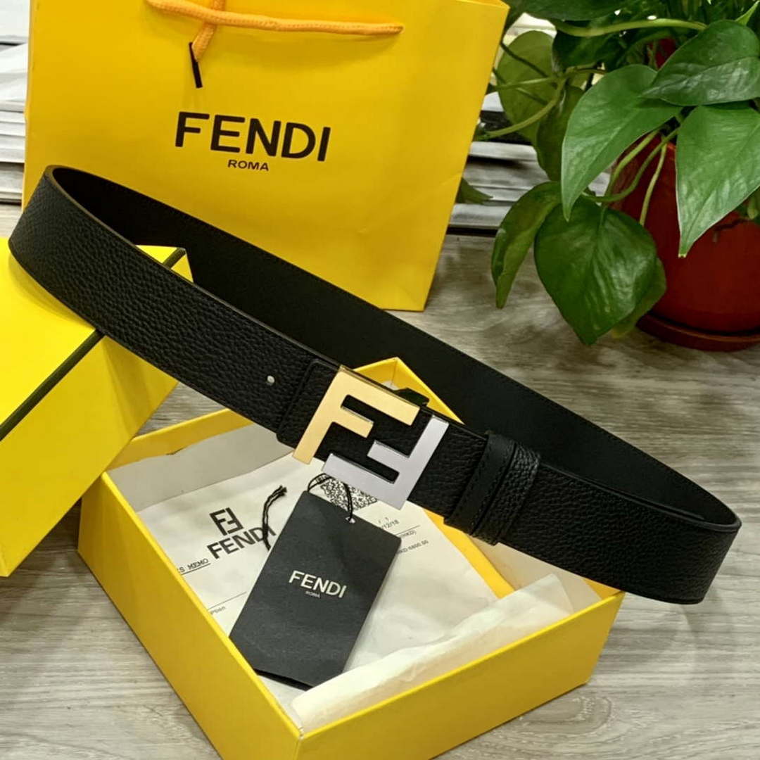Fendi 7C0424 Belts Designer Calfskin wide 4.0CM F090135