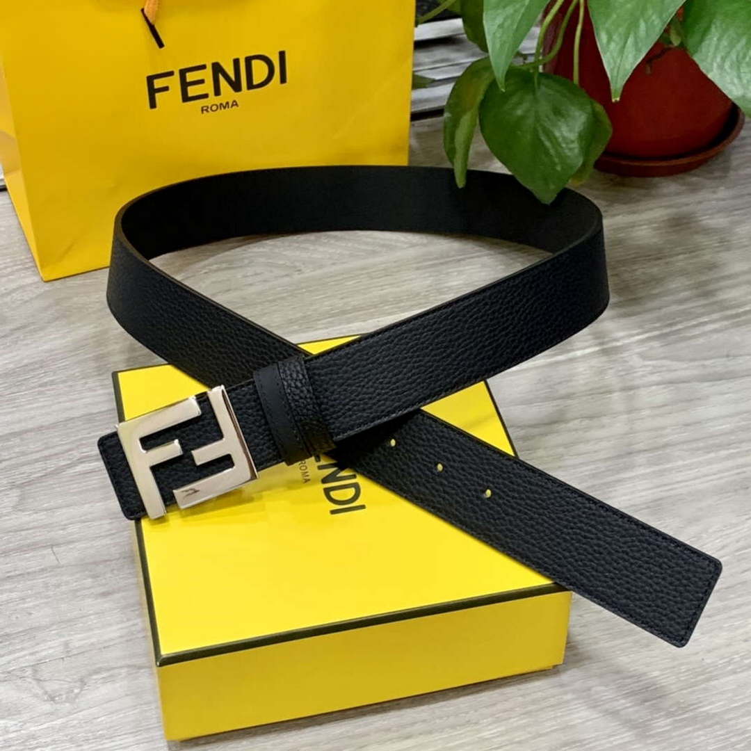 Fendi 7C0424 Belts Designer Calfskin wide 4.0CM F090135