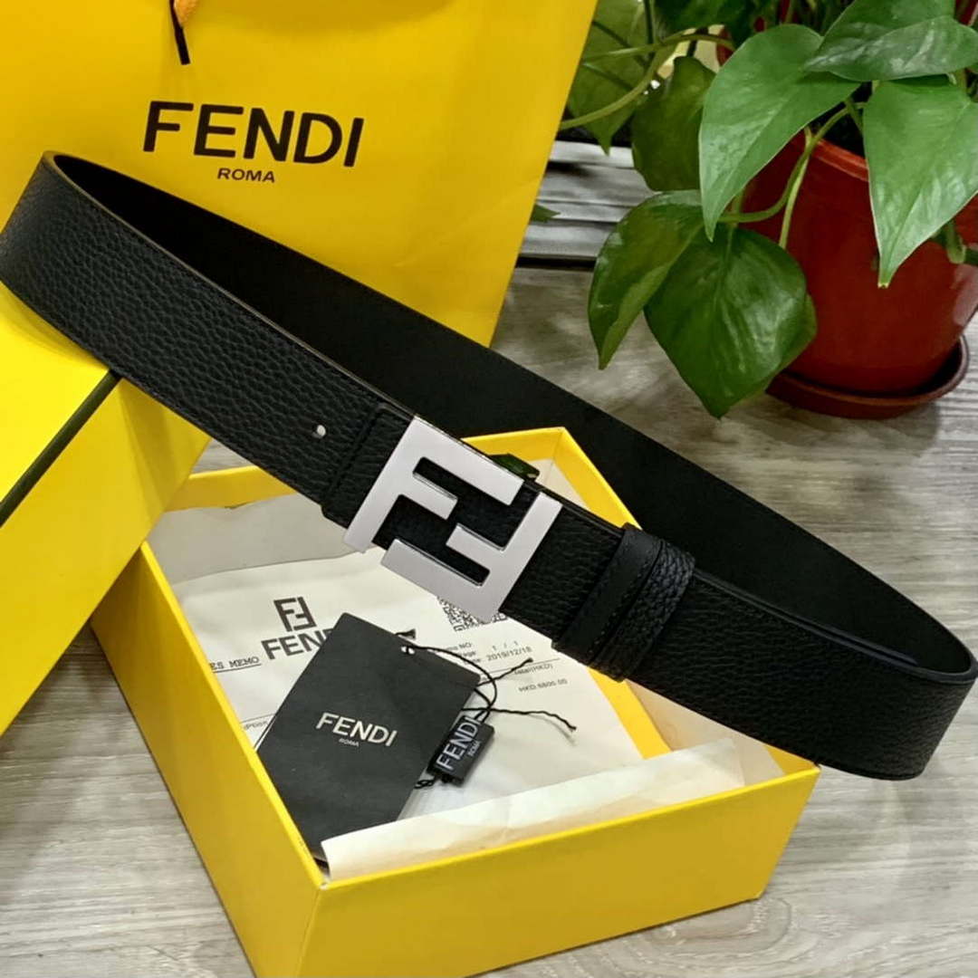 Fendi 7C0424 Belts Designer Calfskin wide 4.0CM F090135