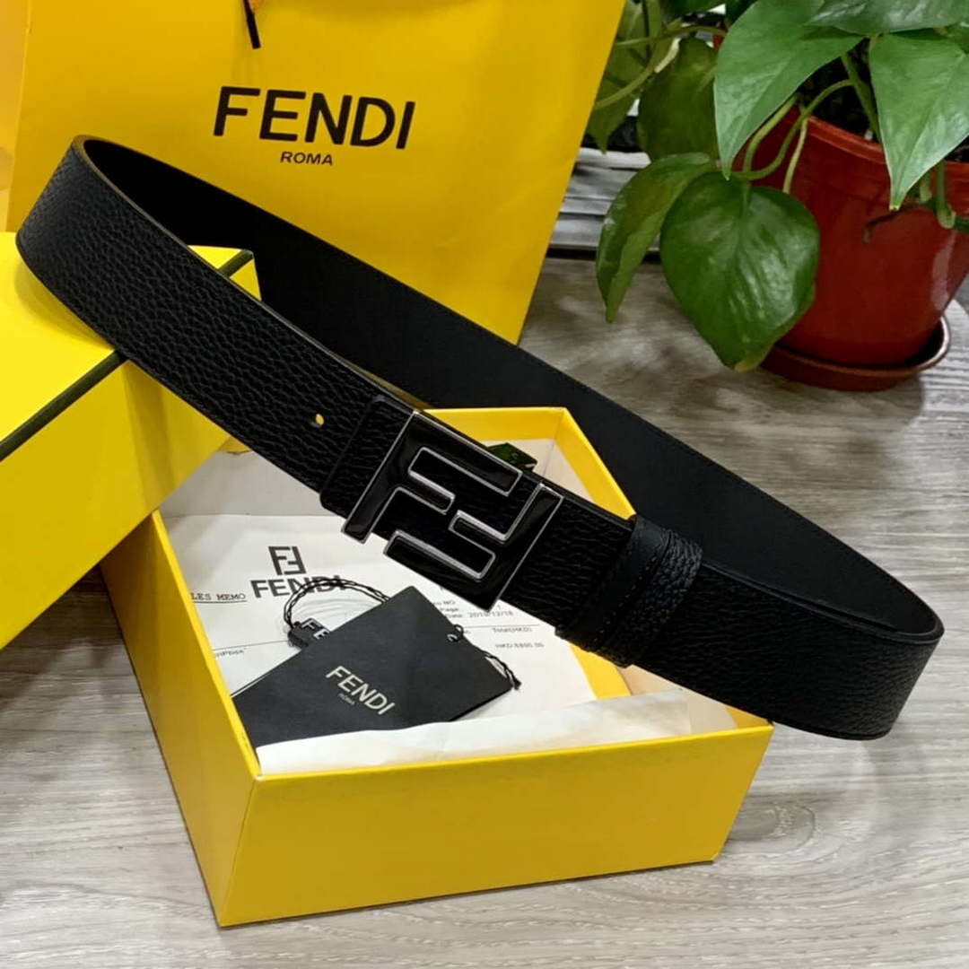 Fendi 7C0424 Belts Designer Calfskin wide 4.0CM F090136