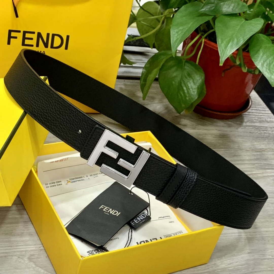 Fendi 7C0424 Belts Designer Calfskin wide 4.0CM F090136