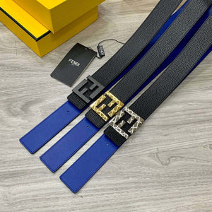 Fendi 7C0424 Belts Designer Calfskin wide 4.0CM F090139 - 1.Gold / 80--(95CM£© - View 3