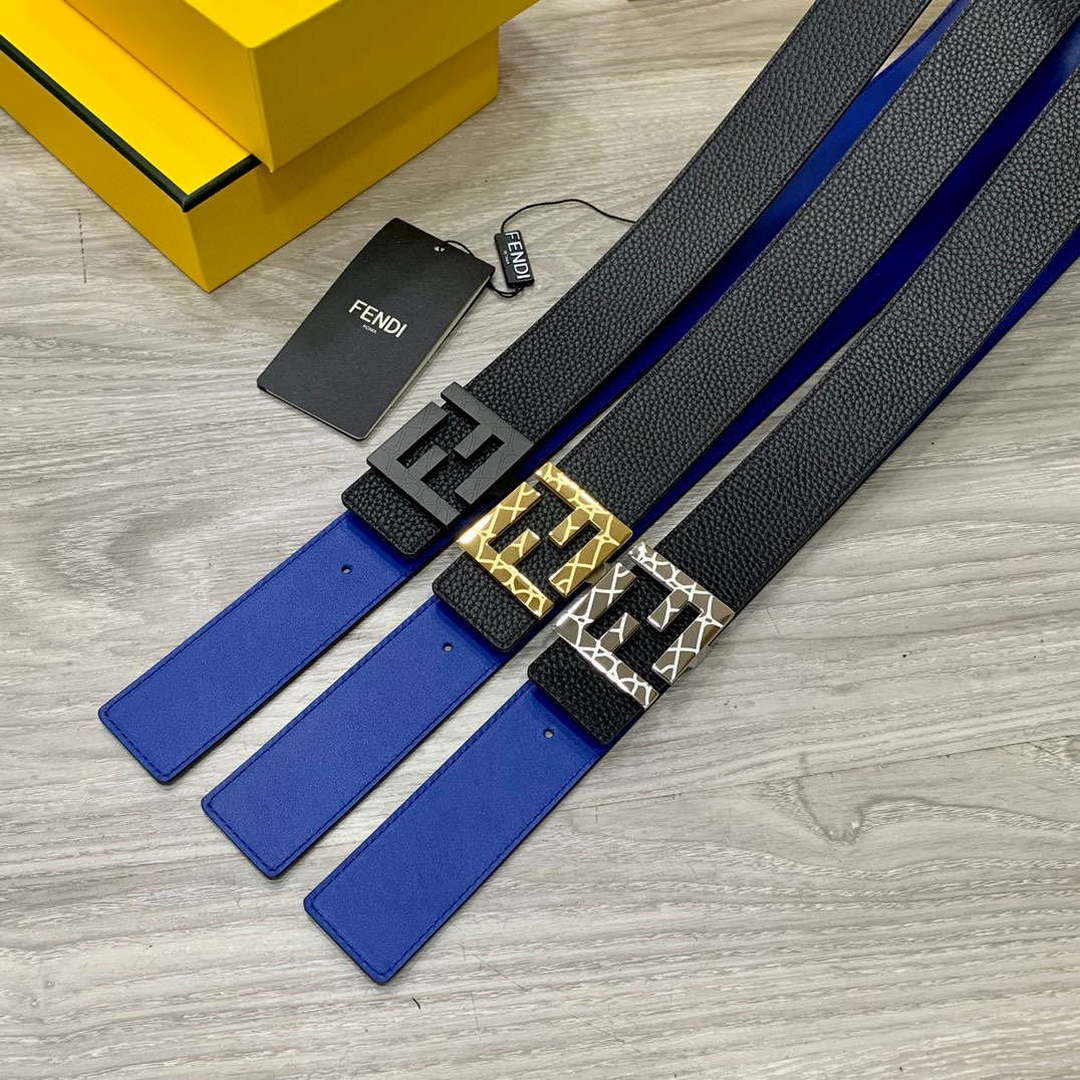 Fendi 7C0424 Belts Designer Calfskin wide 4.0CM F090139