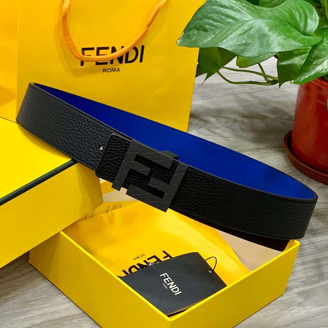 Fendi 7C0424 Belts Designer Calfskin wide 4.0CM F090139
