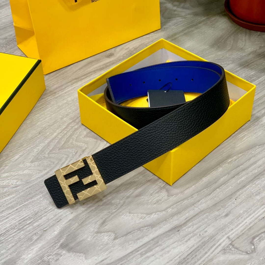 Fendi 7C0424 Belts Designer Calfskin wide 4.0CM F090139
