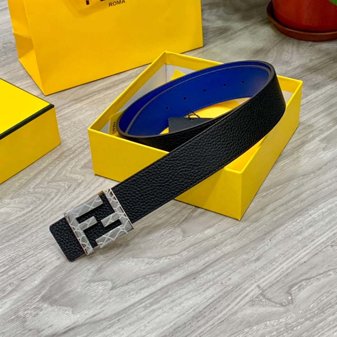 Fendi 7C0424 Belts Designer Calfskin wide 4.0CM F090139