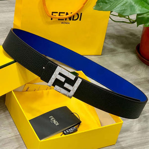 Fendi 7C0424 Belts Designer Calfskin wide 4.0CM F090139 - 1.Gold / 80--(95CM£© - View 7
