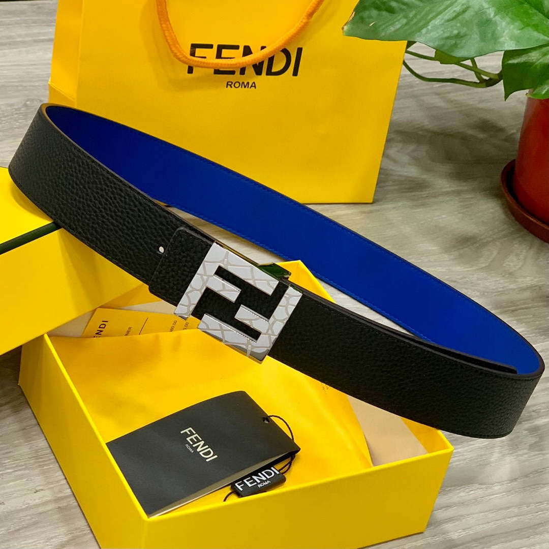 Fendi 7C0424 Belts Designer Calfskin wide 4.0CM F090139
