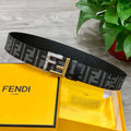 Fendi 7C0424 Belts Designer Calfskin wide 4.0CM F090140