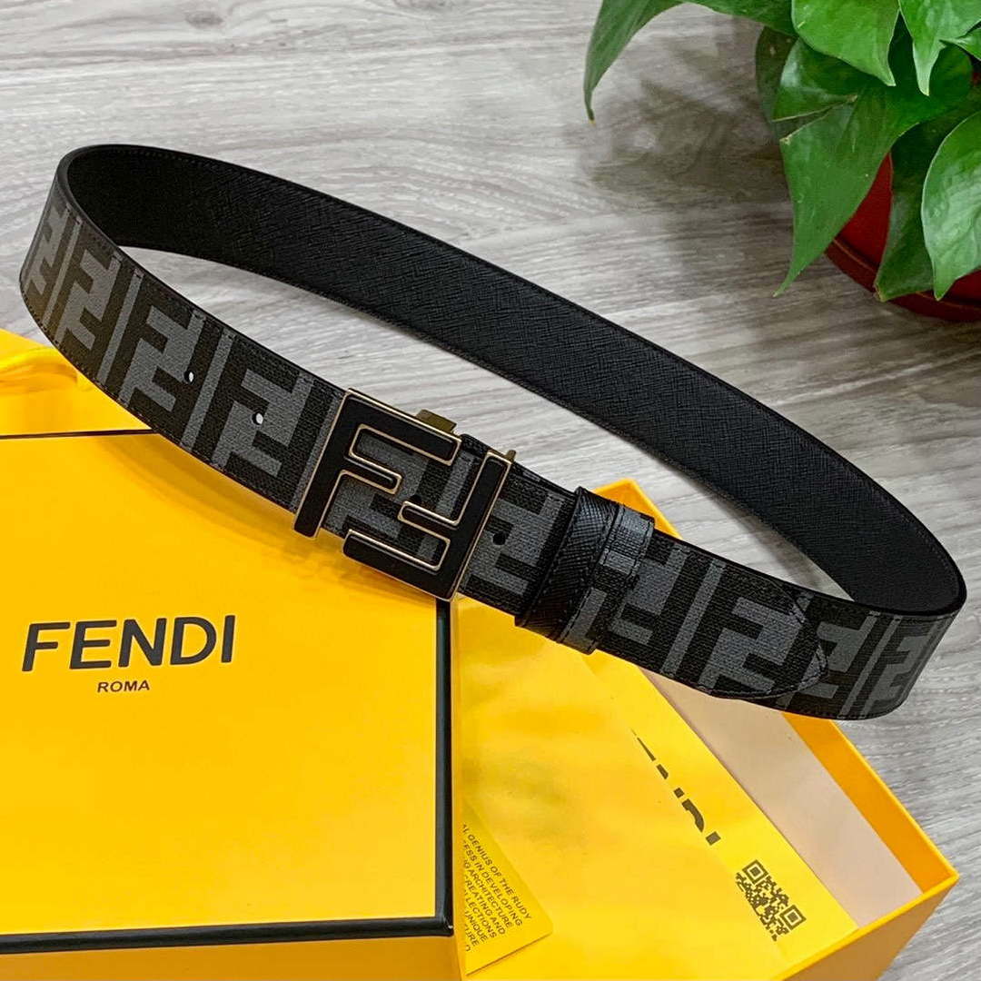 Fendi 7C0424 Belts Designer Calfskin wide 4.0CM F090140