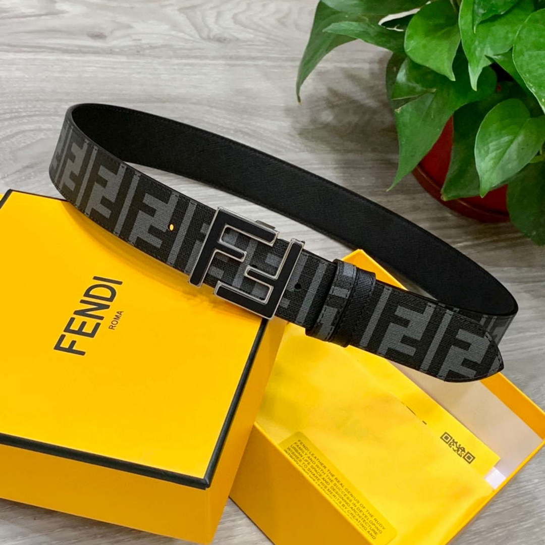 Fendi 7C0424 Belts Designer Calfskin wide 4.0CM F090140