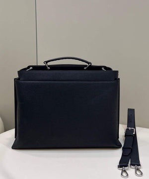 Fendi 7VA529 Peekaboo ISeeU Medium Black Leather Bag - Default Title - View 2