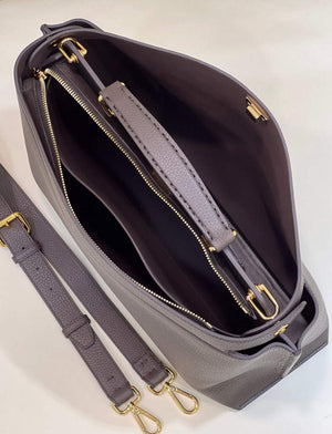 Fendi 7VA529 Peekaboo ISeeU Medium Brown Leather Bag - Default Title - View 9