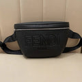 Fendi  7VA562 Belt Bag Black FF Leather belt bag