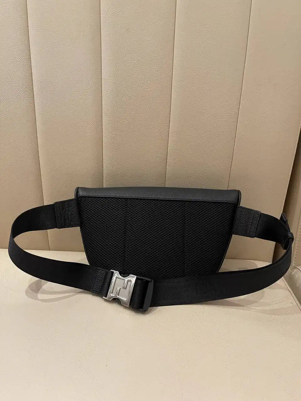 Fendi  7VA562 Belt Bag Black FF Leather belt bag