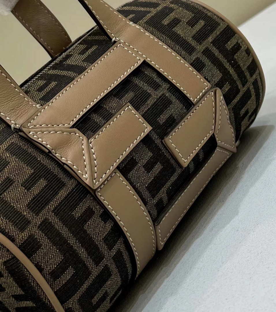 Fendi 7VA570 Mini bag Brown FF fabric bag - Default Title - View 5