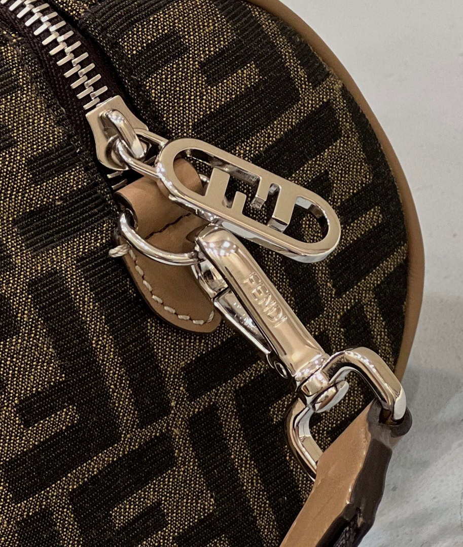 Fendi 7VA570 Mini bag Brown FF fabric bag - Default Title - View 6