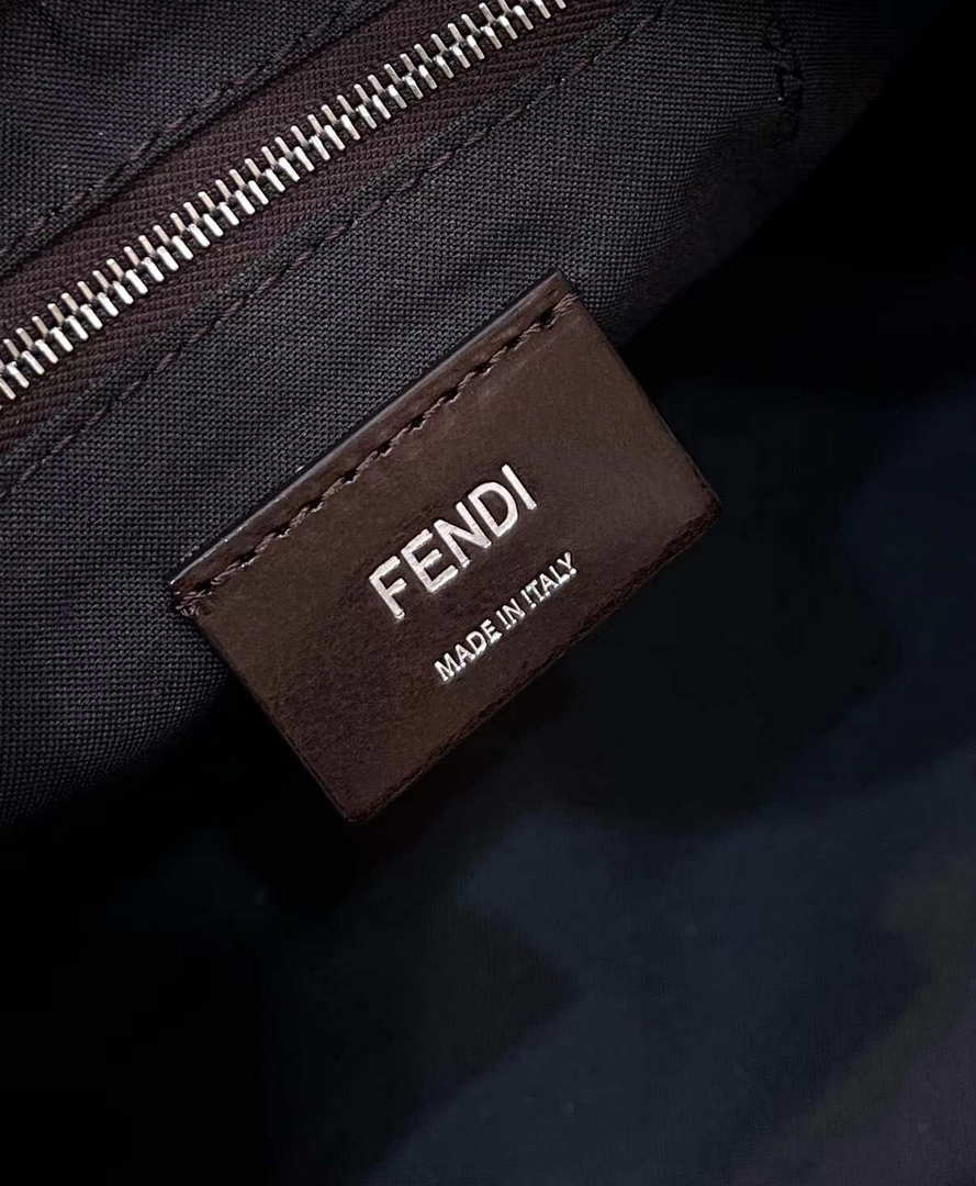 Fendi 7VA570 Mini bag Brown FF fabric bag