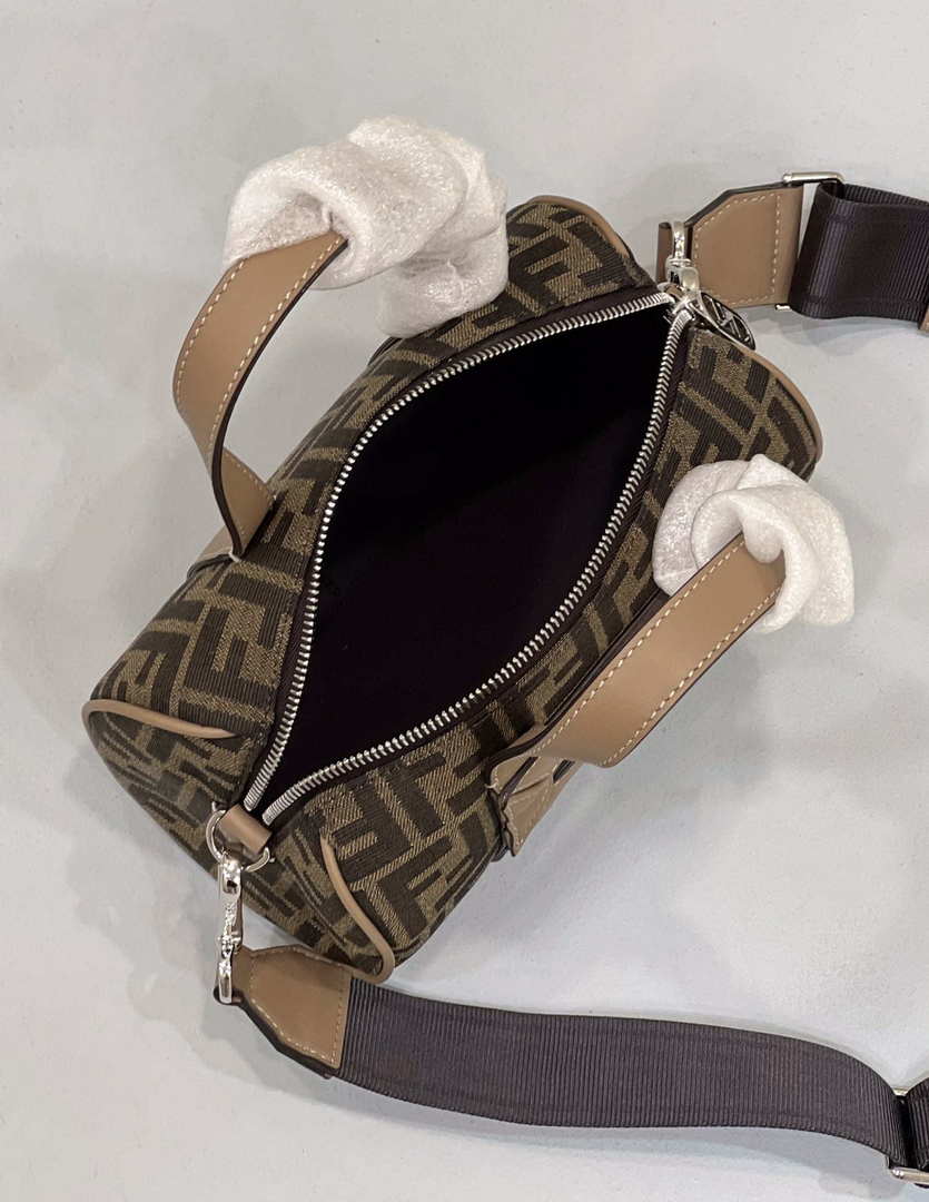 Fendi 7VA570 Mini bag Brown FF fabric bag