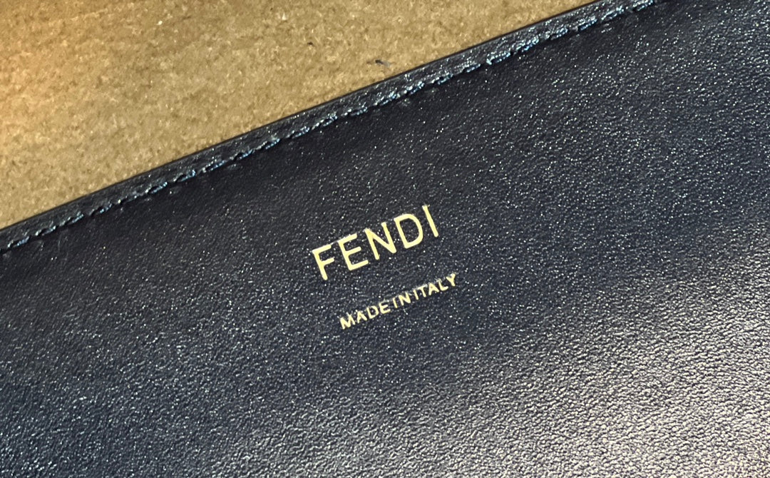 Fendi 8266S Sunshine Medium Bag 8BH386 Black leather shopper - Default Title - View 7