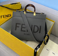 Fendi 8BH386 Sunshine Medium Bag 8266S Dark Grey leather shopper