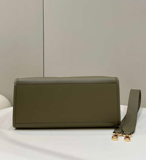 Fendi 8BH386 Sunshine Medium Bag 8266S Green leather shopper - Default Title - View 4