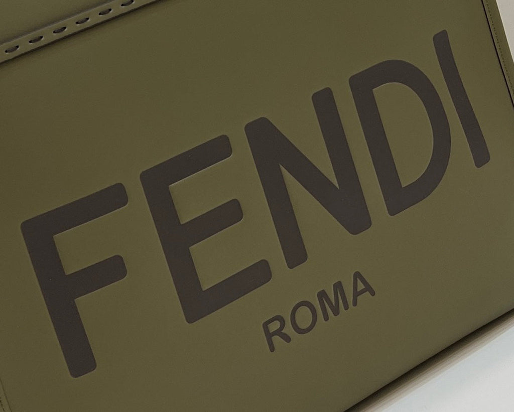 Fendi 8BH386 Sunshine Medium Bag 8266S Green leather shopper