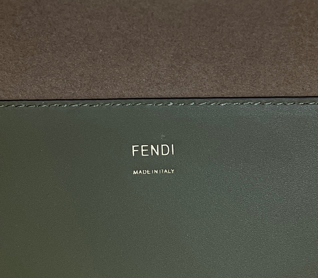 Fendi 8BH386 Sunshine Medium Bag 8266S Green leather shopper