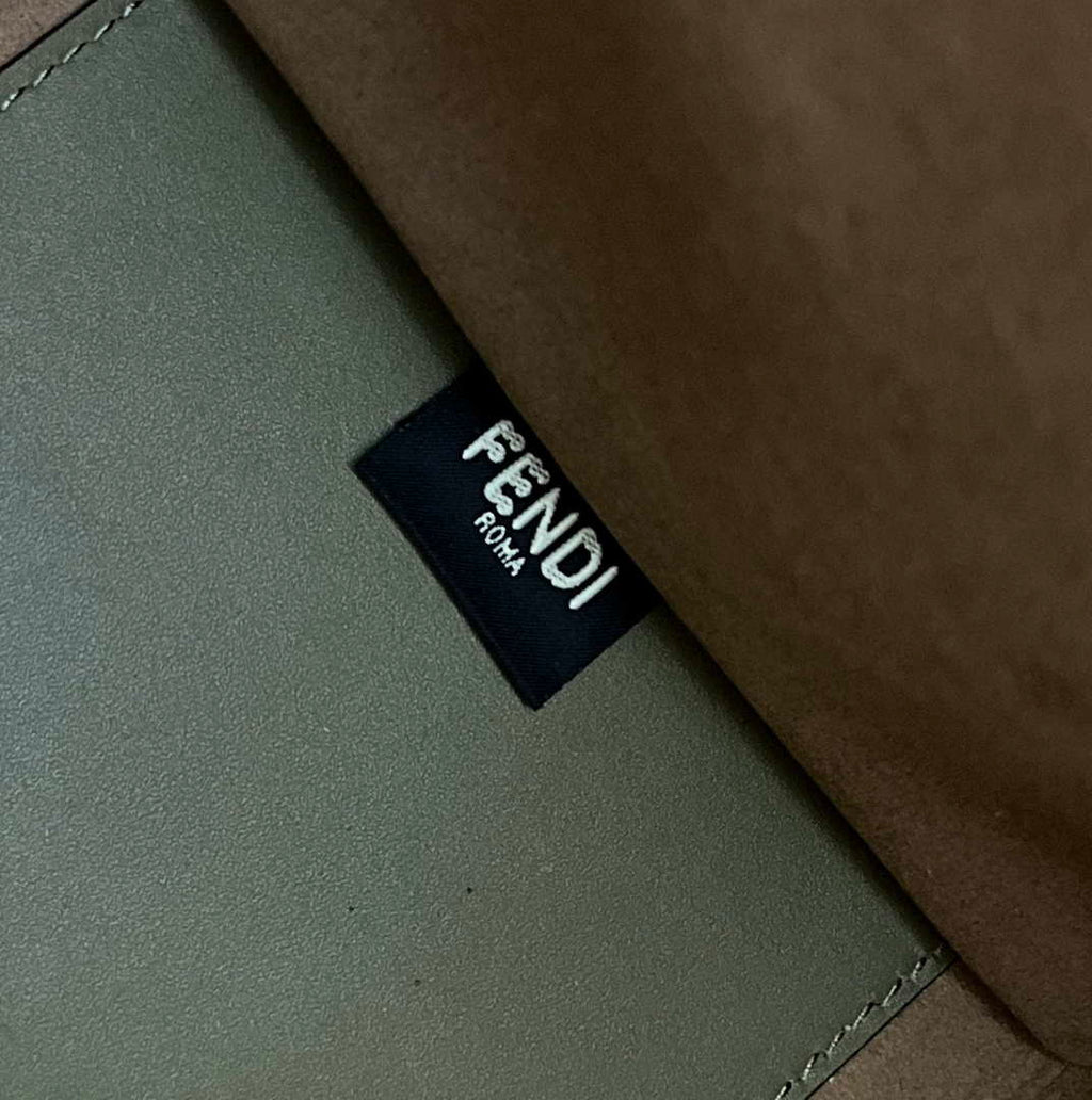 Fendi 8BH386 Sunshine Medium Bag 8266S Green leather shopper