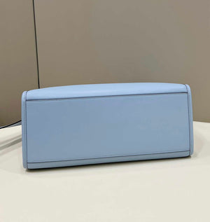 Fendi 8266S Sunshine Medium Bag 8BH386 Light blue leather shopper - Default Title - View 3