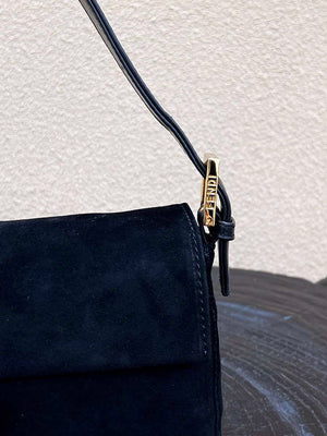 Fendi 8339 Baguette Middle Age Solid Color Series Underarm Bag Black - Default Title - View 5