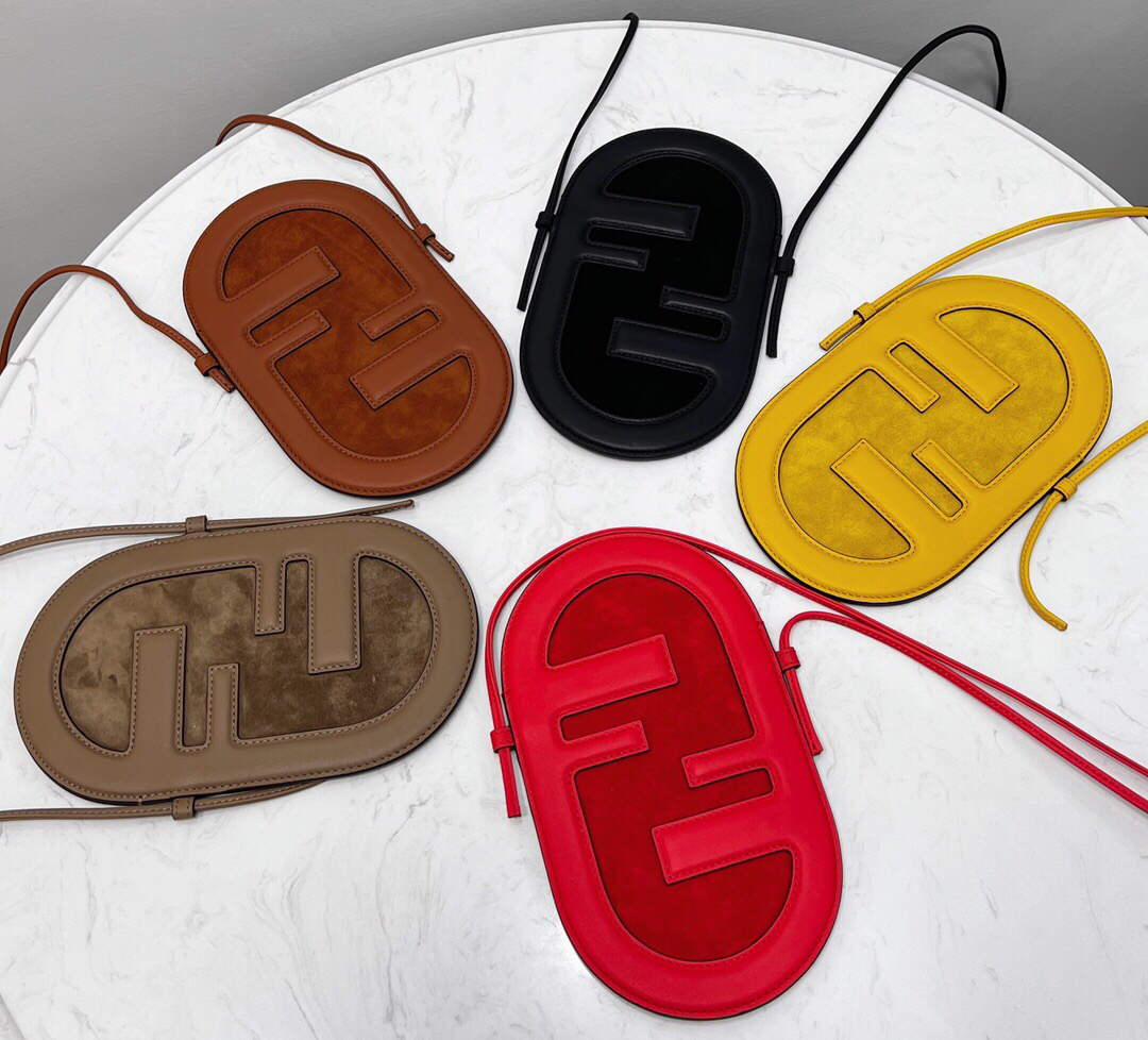 Fendi 8526 Phone Shoulder Bag Brown - Default Title - View 1